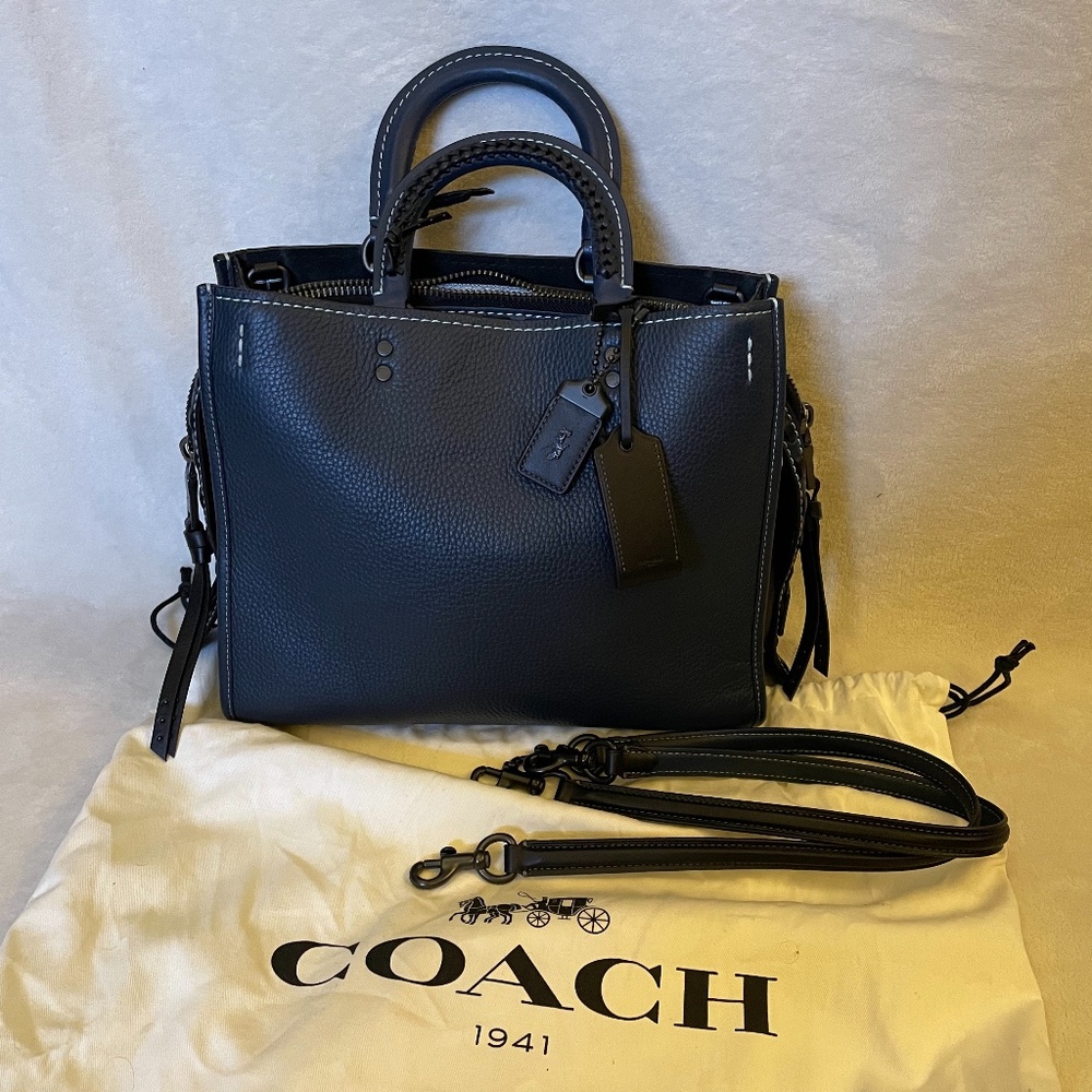 COACH Rogue Prussian Blue Whipstitch